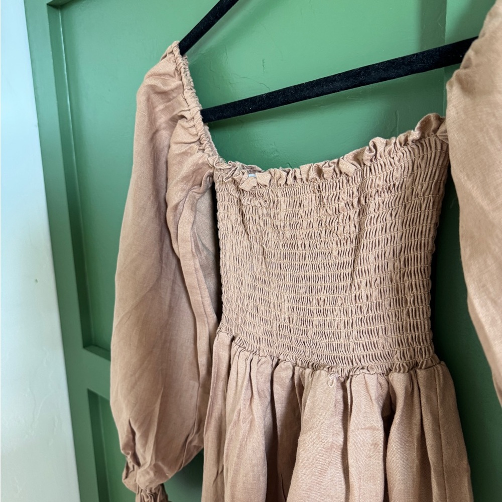 Petal & Pup Tan Maxi Dress - Picture 5 of 8